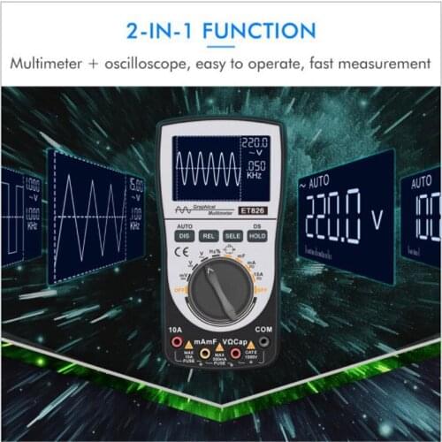 Et826 color screen universal wave indicator + multimeter
