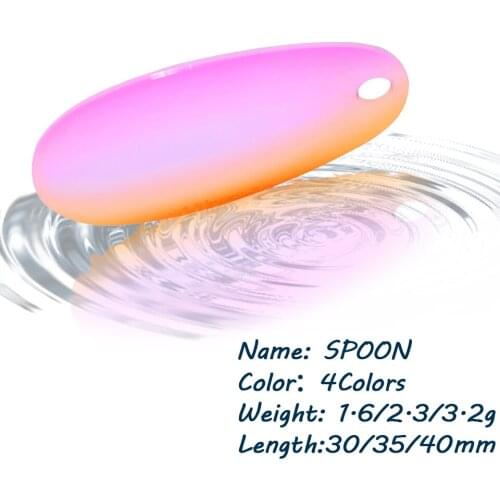 GOBYGO 1PCS 1.6G/2.3G/3.2G Noise Sequin Bait DIY Spoon Sinking Fishing Lures Metal Bait Hard Bait Fishing Accessories