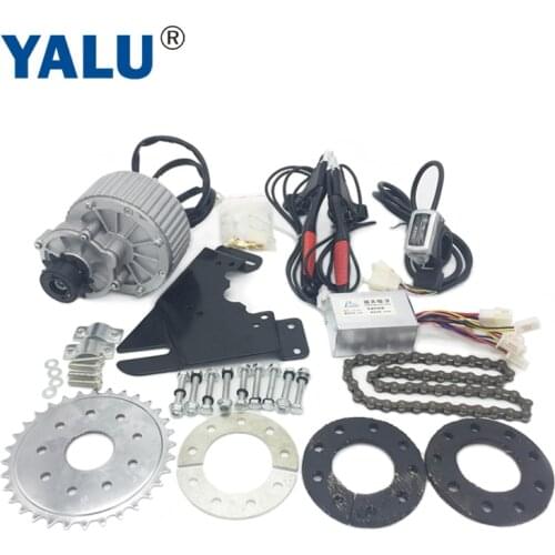 24/36V 450W MY1018 Left Electric Bike Motor Conversion Kit with 12T Black Left freewheel fit most Sprocket Chain Drive Bicycle
