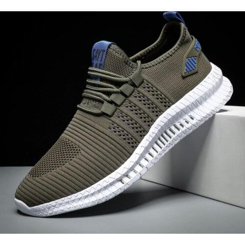 Big Size Sneakers Shoes Walking Male Footwear Soft Sole Lace-up Scarpe Uomo Lightweight Breathable Running for Men Summer Basic
