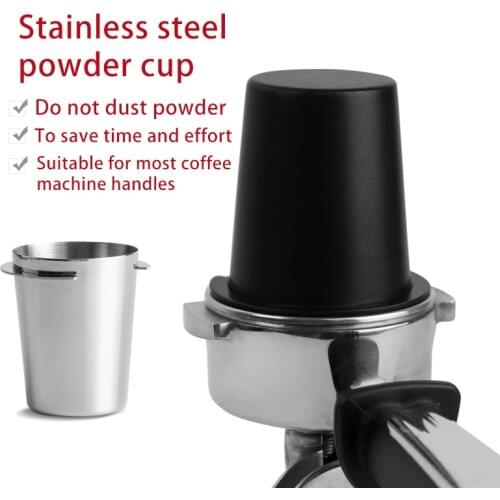 Stainless Steel Coffee Dosing Cup Powder Feeder Part for 58mm Espresso Machine Wear Resistant Dosing Cup Support Dropshipping