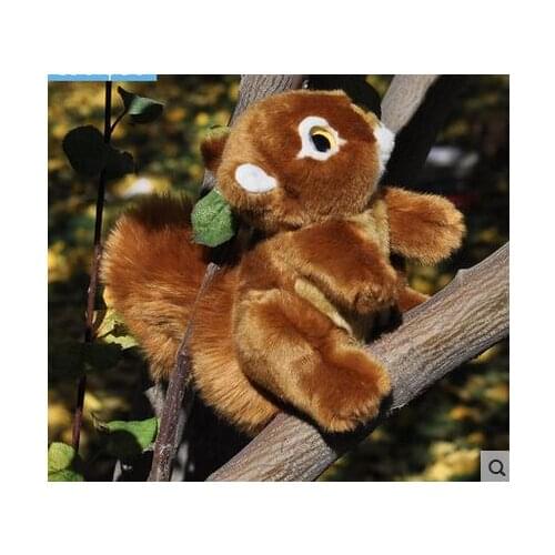 Cute brown squirrel doll about 18cm plush toy,soft toy birthday gift Christmas gift h2930