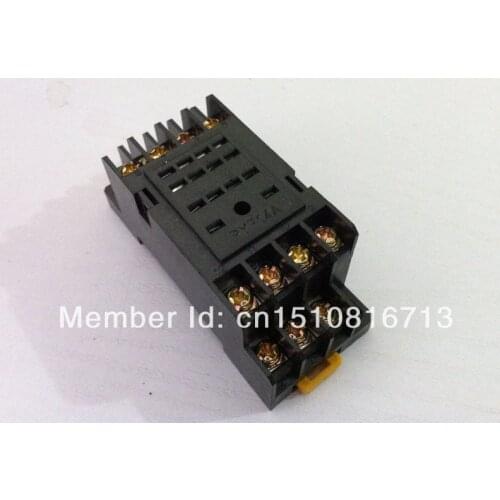 100pcs Mini Relay Socket Base PYF14A For H3Y-4 Timer Relay