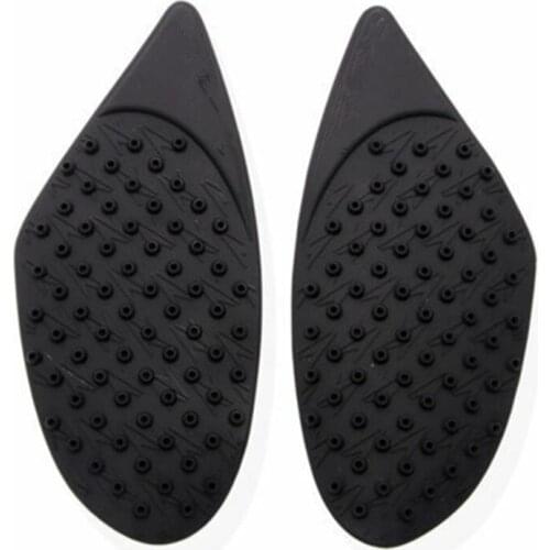 Motorcycle Black 2x Tank Traction Pad Side Fuel Gas Knee Grip Decal For 2008-2011 Honda CBR1000RR