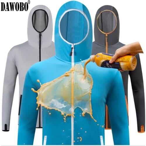 Mens summer style Fishing Clothes Hydrophobic Clothing Outdoor Camping Anti-UV Womens Hooded Jackets Waterproof Quick Dry