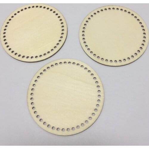 Circle woode shape pcs holes only on the edges cross stitch kits diy wood ornament