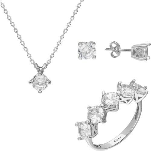 Glorria Silver Dibs Set