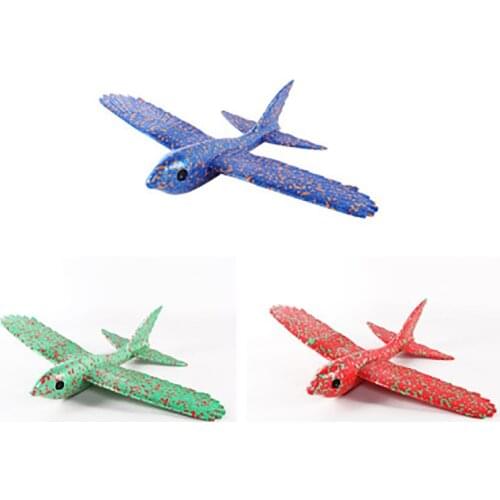 Selling foam hand throw small aircraft toy No LED lights Bird shape design Inertial glider model Outdoor childrens games article