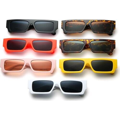 New women fashion square small frame sunglasses unisex simple street shooting sunglasses street shooting catwalk party glasses