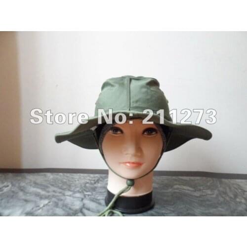 Wholesale,oem,100% cotton twill,58cm,fishing hat,dark green,free shipping,moq 100pcs,sun hat