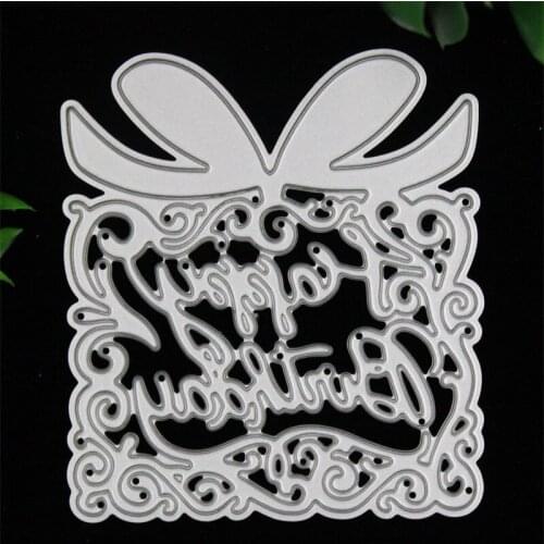 Happy Birthday Gift Metal Cutting Dies Stencils for DIY Scrapbooking/photo album Decorative Embossing DIY Paper Cards