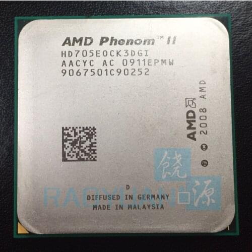 AMD Phenom X3 705e 2.5GHz Triple-Core CPU Processor X3-705E HD705EOCK3DGI 65W Socket AM3 938pin