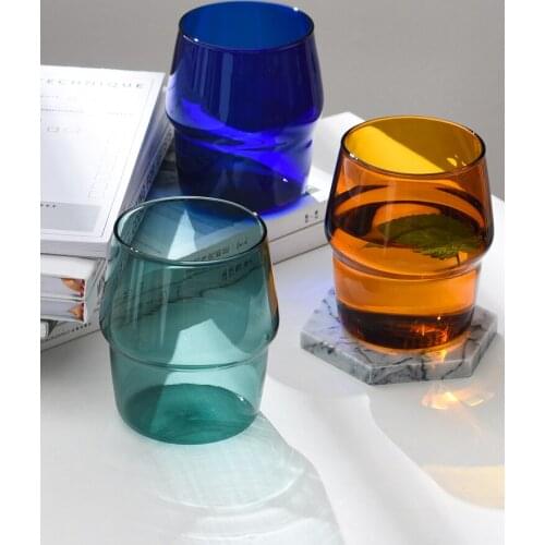 Nordic Home And Party Use Non-double Wall Glass Coffee Cup Heat-resistant Glass Water Cup Juice Cup For Tablewares рюмки для вод