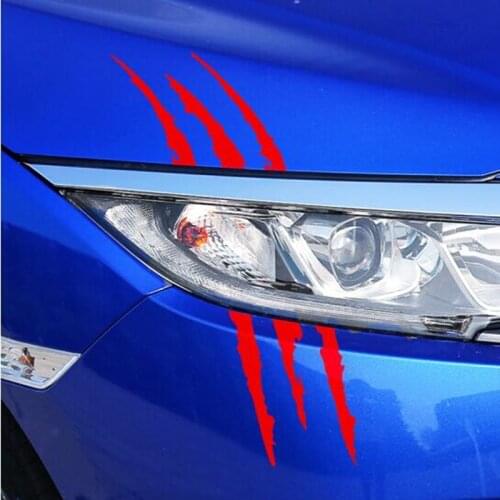 Car styling Monster Claw Scratch Headlight Decal Stickers for kia ceed rio 3 4 soul sk3 sportage Hyundai ix35 ix25 solaris i30
