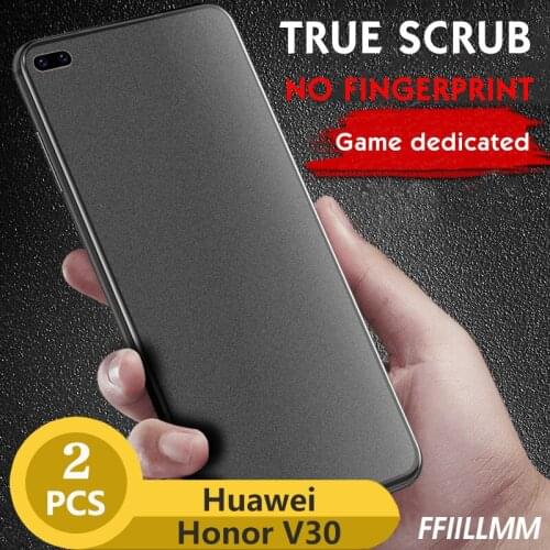 2Pcs/lot Matte Protective Glass For Honor V30 Pro Tempered Glass For Huawei P40 Screen Protectors For Huawei Honor V30 Pro P40