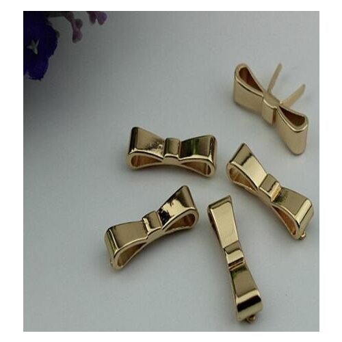 20 PCS/lot) of new metal plating DIY small bowknot buckle shoes accessories c-32