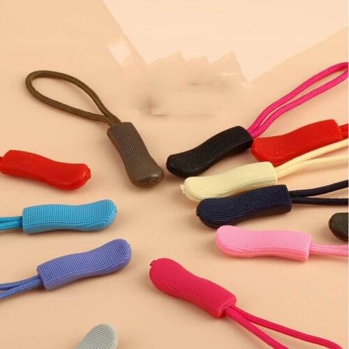 20pcs Zipper Pull Puller End Fit Rope Tag Fixer Zip Cord Tab Replacement Clip Broken Buckle Travel Bag Suitcase Tent Backpack