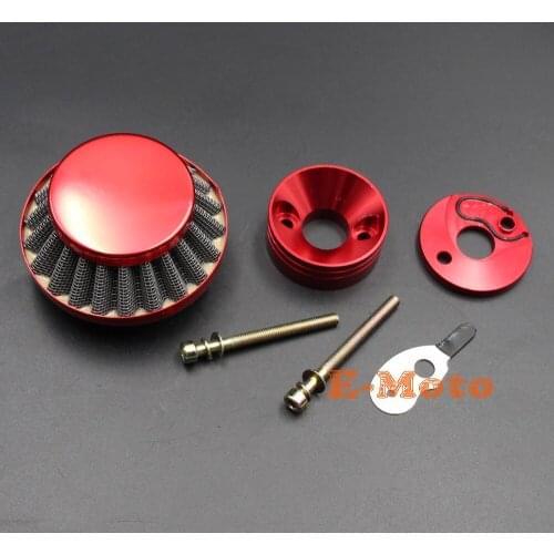 44mm AIR FILTER WITH ADAPTER CHOKE KIT FOR 2-STROKE POCKET BIKE X1 X2 X7 33CC 43CC 47CC 49CC
