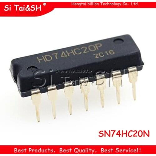5pcs/ SN74HC20N 74hc20 HD74HC20P DIP-14