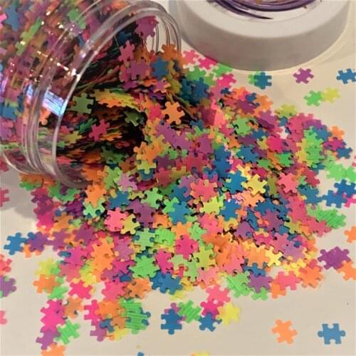 50G Puzzle Glitter Metallic Confetti Puzzle Pieces Glitter Glitter Puzzle Autism Glitter Puzzle piece glitter puzzle glitter