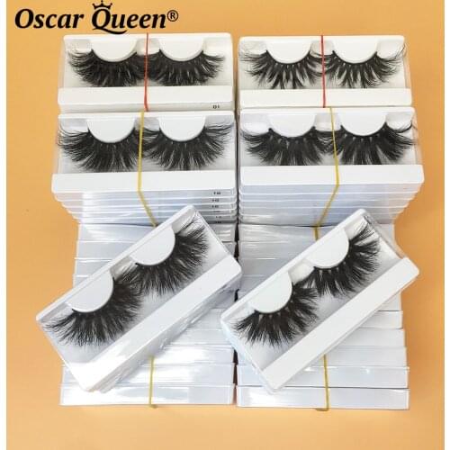 5D Mink Eyelashes Long Lasting False Eyelash Bulk Dramatic Volume Lashes 25mm Mink Eyelash Thick Curly Lash Wholesale Cosmetics