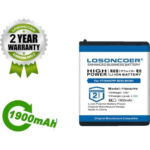 1900mAh FT803437PA Ip083442a Battery For Razer1 Mamba FT703437PP RC03-001201 Laser Cordless Mouse Naga Epic