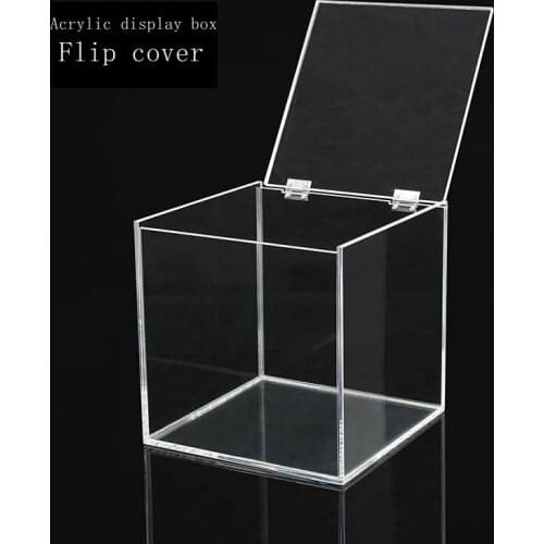 Acrylic box customized gift display box food box plexiglass dust cover desktop storage boxtransparent plastic storage box