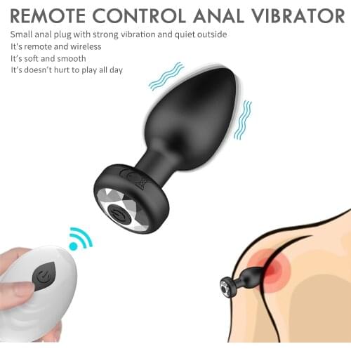 Anal Vibrator For Men Wireless Remote Control Silicone Butt Plug For Gay Plug Sex Toy For Women Adult Products Prostate Massager