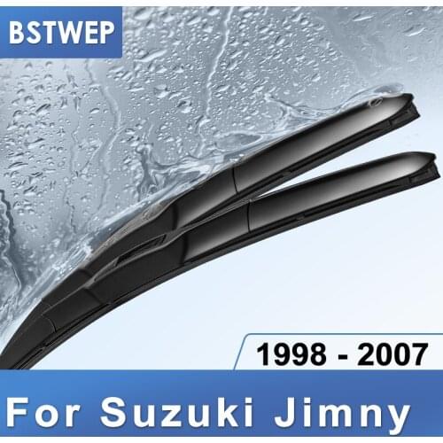 BSTWEP Hybrid Wiper Blades for Suzuki Jimny Fit Hook Arms 1998 1999 2000 2001 2002 2003 2004 2005 2006 2007
