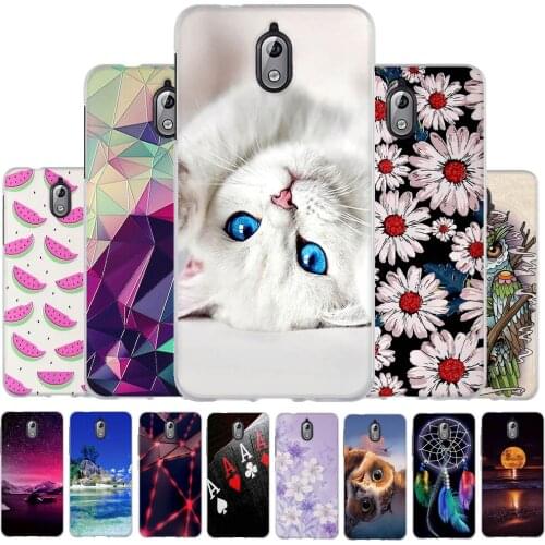 For Nokia 3.1 Case Thin Silicone Phone Cover For nokia 3.1 TPU Coque Flower Print Pattern For Nokia3.1 Phone Protective Case