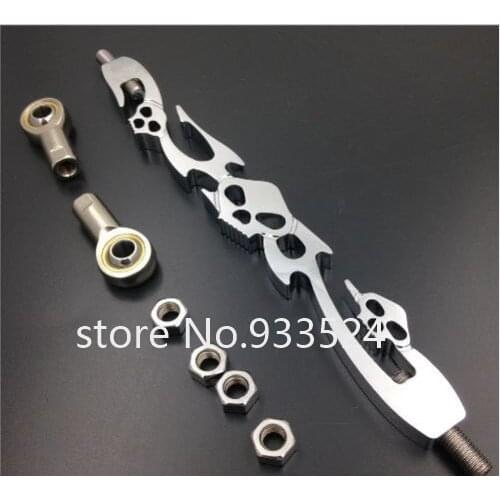 Chrome Skull Linkage For Harley- Softail Electra Dyna Wide Glide FLHR FLHT Dresser