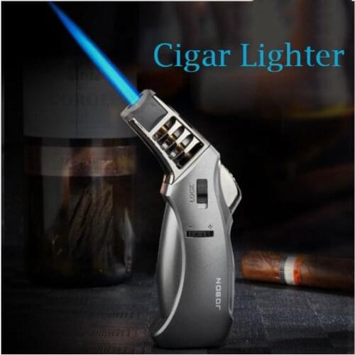 Jobon direct spray gun jet flame cigar lighter, high temperature outdoor barbecue tool.BBQ lighter.gift box