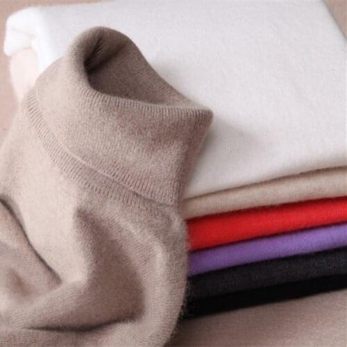 Cashmere Sweater Winter Womens Sweaters Fashion 2018 Autumn and Winter Womens Sweater and Pullovers Turtleneck Knitted Sweater