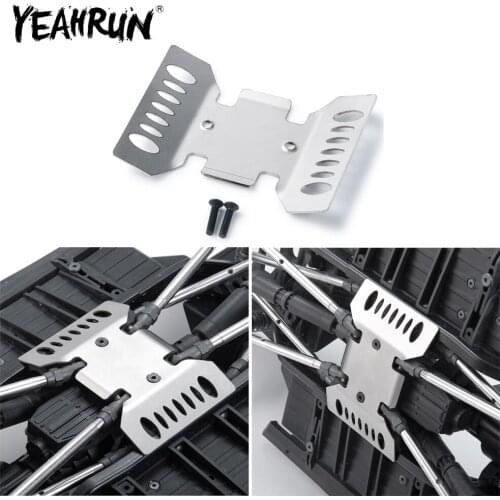 YEAHRUN Metal Chassis Armor Protection Skid Plate for Axial SCX10 III AXI03007 1/10 RC Crawler Car Upgrades Parts Accessories