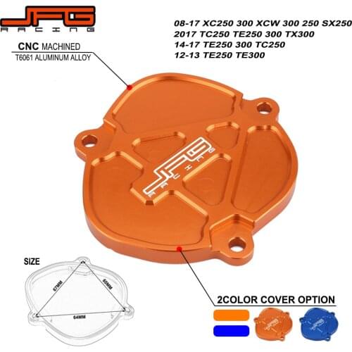 Motorcycle CNC Aluminum Orange & Blue Cylinder Control Cover For KTM SX250 XCW250 XC250 XC300 XCW300 TE TC TX 250 300