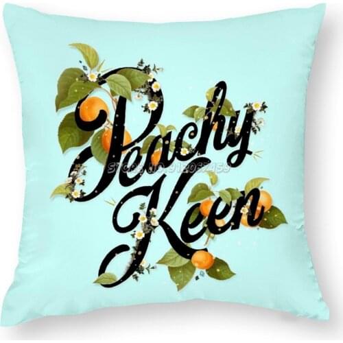 Mint Pillow Case Soft Decorative Throw Pillow Cover for Home Pillows NOT Included Type Font Saying Fruit Food Plant Flowers Flor