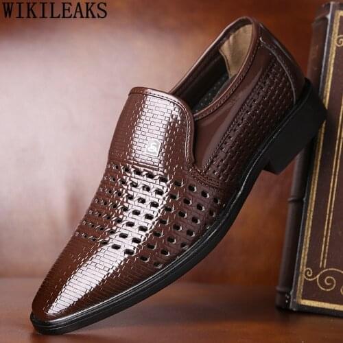 NLSCGZM Mens Leather Shoes