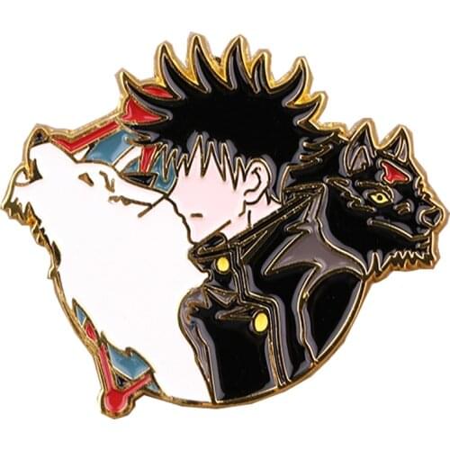 PF886 Japanese Anime Jujutsu Kaisen Icons Enamel Pins Badge Brooch Backpack Bag Collar Lapel Decoration Jewelry Gifts for Friend