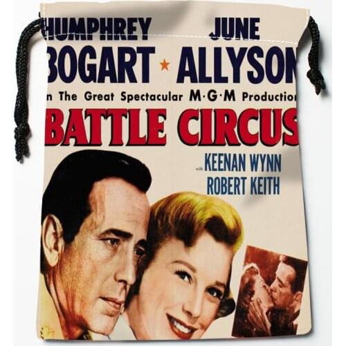 Custom Humphrey Bogart Drawstring Bags Wedding Party Christmas Gift Pouches Packing 18x22cm Satin Fabric Storage Bag 12.2