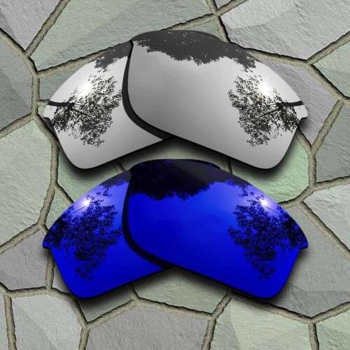 Chrome&Violet Blue Sunglasses Polarized Replacement Lenses for Oakley Bottle Rocket