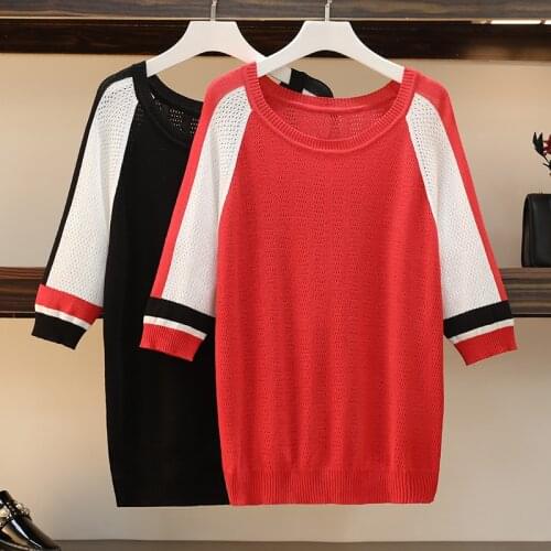 Women O-Neck Basic Oversized Sweater For Women Top 2021 Spring Fall French Sexy Hollow Out Knit Sweater Female Knit top