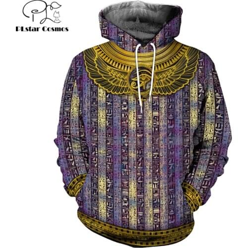 Mysterious retro ancient Horus Egypt goddess Pharaoh totem 3d hoodies/Sweatshirt Winter autumn funny long sleeve streetwear-38