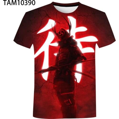 Samurai Champloo Animation Works Print Streetwear Harajuku Boys Girls Fashion O-neck T-shirt Hip Hop Kids Top