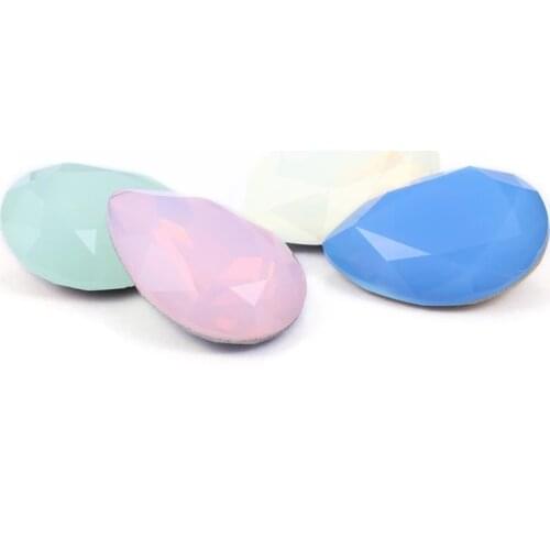 XiChuan 10 PCS Fancy Light Color Opal Series Drop K9 Glass Loosing Rhinestones Piontback Strass Crystal Glue on Clothes Jewelry