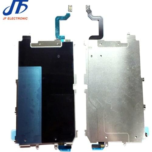 10Pcs Replacement Part For iPhone6 6g 4.7"LCD Plate Metal Back plate Shield Home Button Extend Flex Cable for iPhone 6 Plus 5.5"