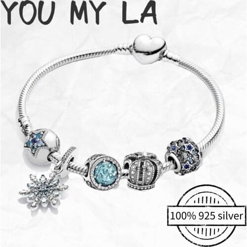 Original Pando 100% 925 Sterling Silver Bracelet Sets for Women Fashion Jewelry Luxury Gift High Quality DIY Jewelry