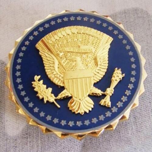 US UNITED STATES ARMY E PLURIBUS UNUM WITH EAGLE SHIELD STARS IDENTIFICATION PIN BADGE