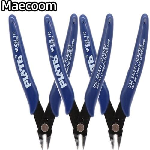 1pc PLATO 170 Wishful Clamp DIY Electronic Diagonal Pliers Side Cutting Nippers Wire Cutter 3D printer parts Free Shipping