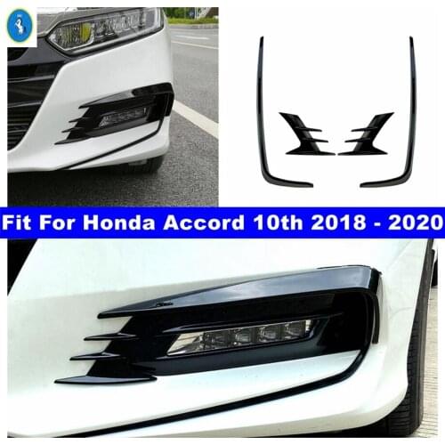 Accessories Car-styling Front Bumper Flank Spoiler Air Vent Tailwind Knife Cover Trim Fit For Honda Accord 10th 2018 2019 2020