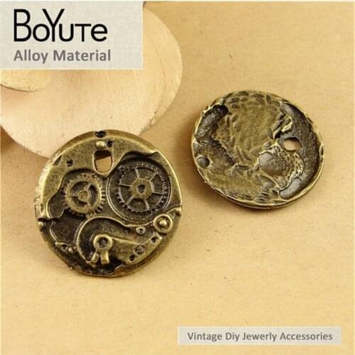 BoYuTe (40 Pieces/Lot) 25MM Antique Bronze Plated Metal Alloy Watches Movement Charms Jewelry Pendant Charms for Jewelry Making